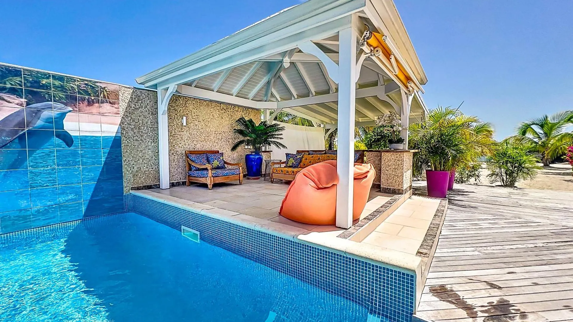 Villa Marie, Swimming Pool, Beach, Pontoon And Jacuzzi, All Private Baie Nettle Sint Maarten